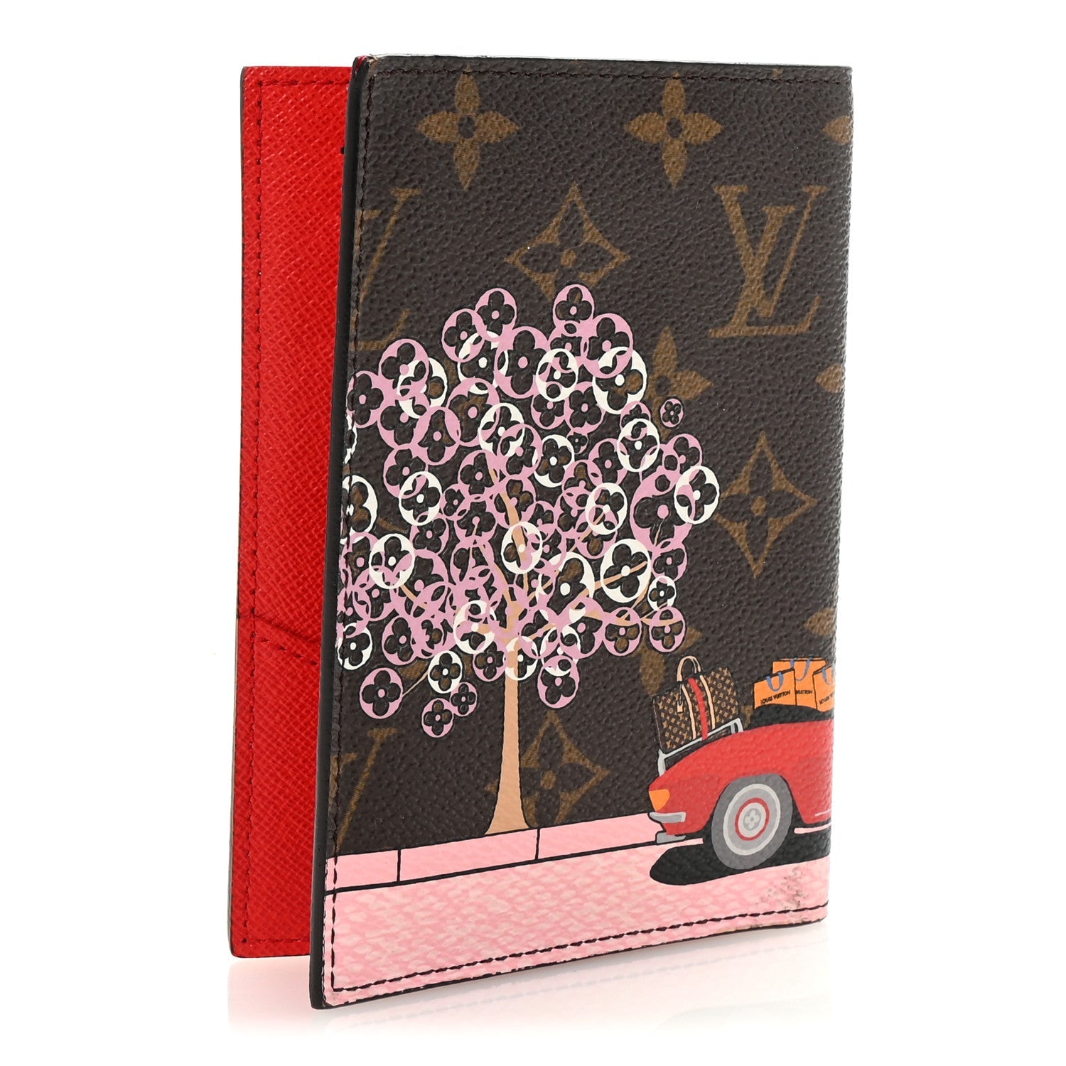 Monogram 2019 Christmas Animation Passport Cover Rouge