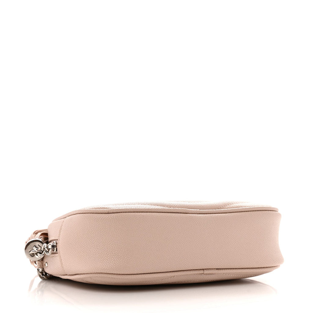Grain De Poudre Matelasse Monogram Mini Lou Camera Bag Marble Pink