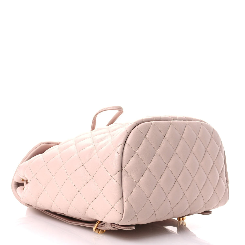 Lambskin Quilted Small Urban Spirit Backpack Light Pink