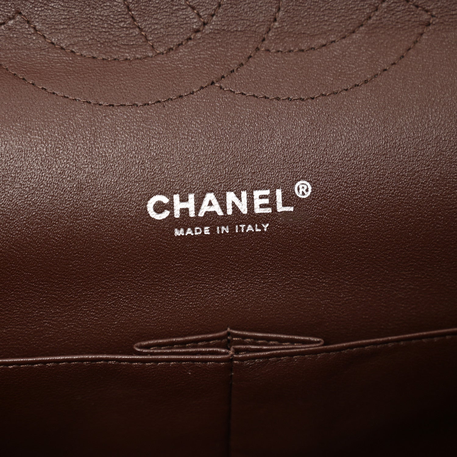 Caviar Quilted Maxi Double Flap Brown