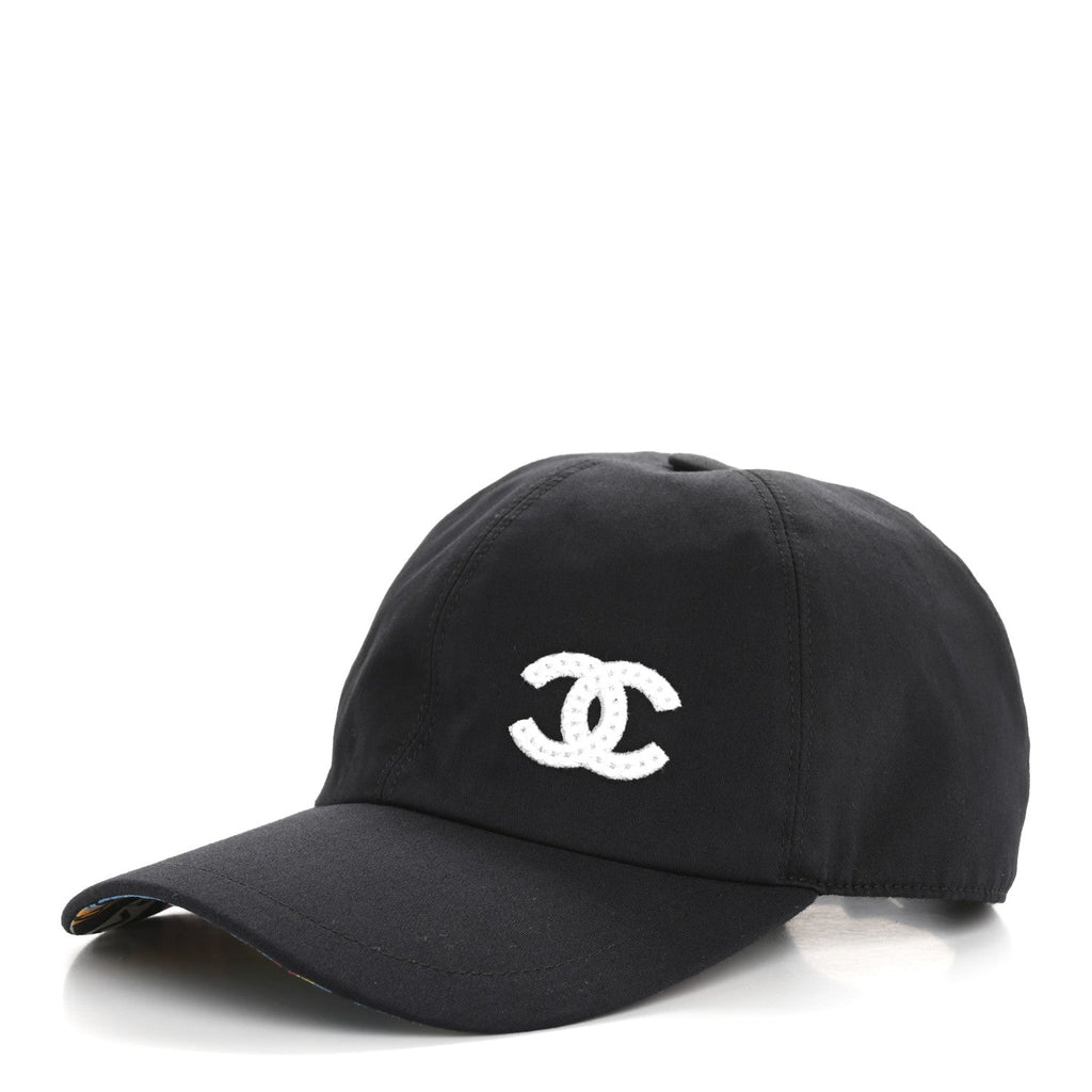 Cotton Sequin CC Cap Hat Black