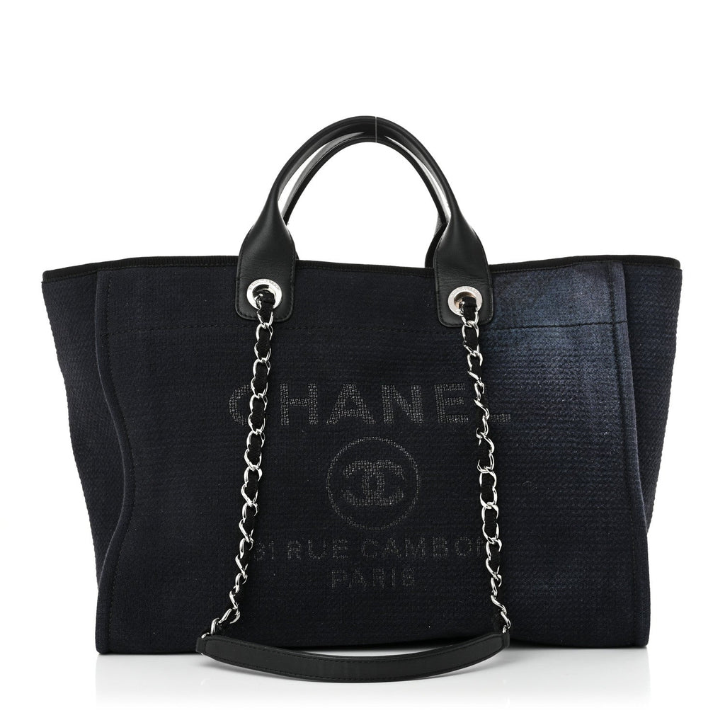 Mixed Fibers Medium Deauville Tote Black