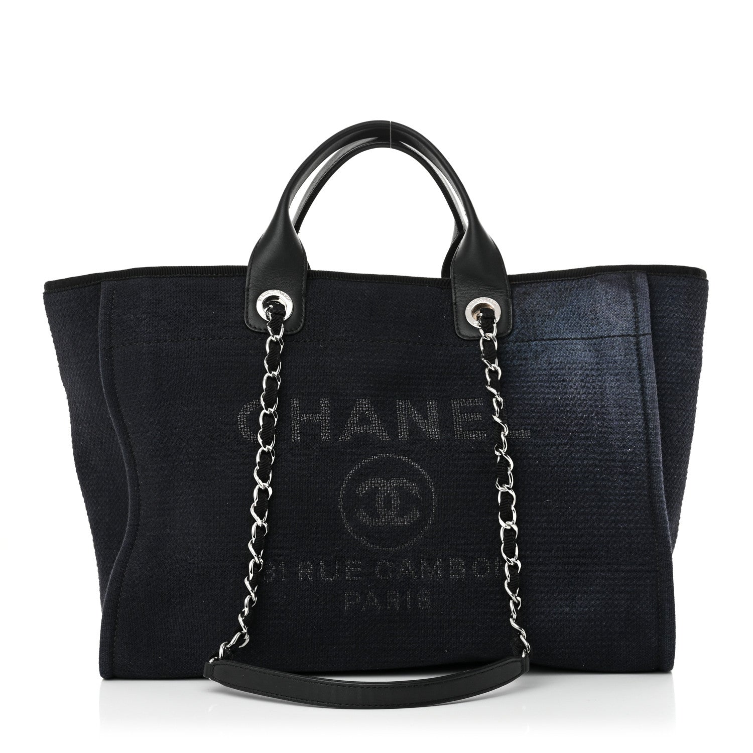Mixed Fibers Medium Deauville Tote Black