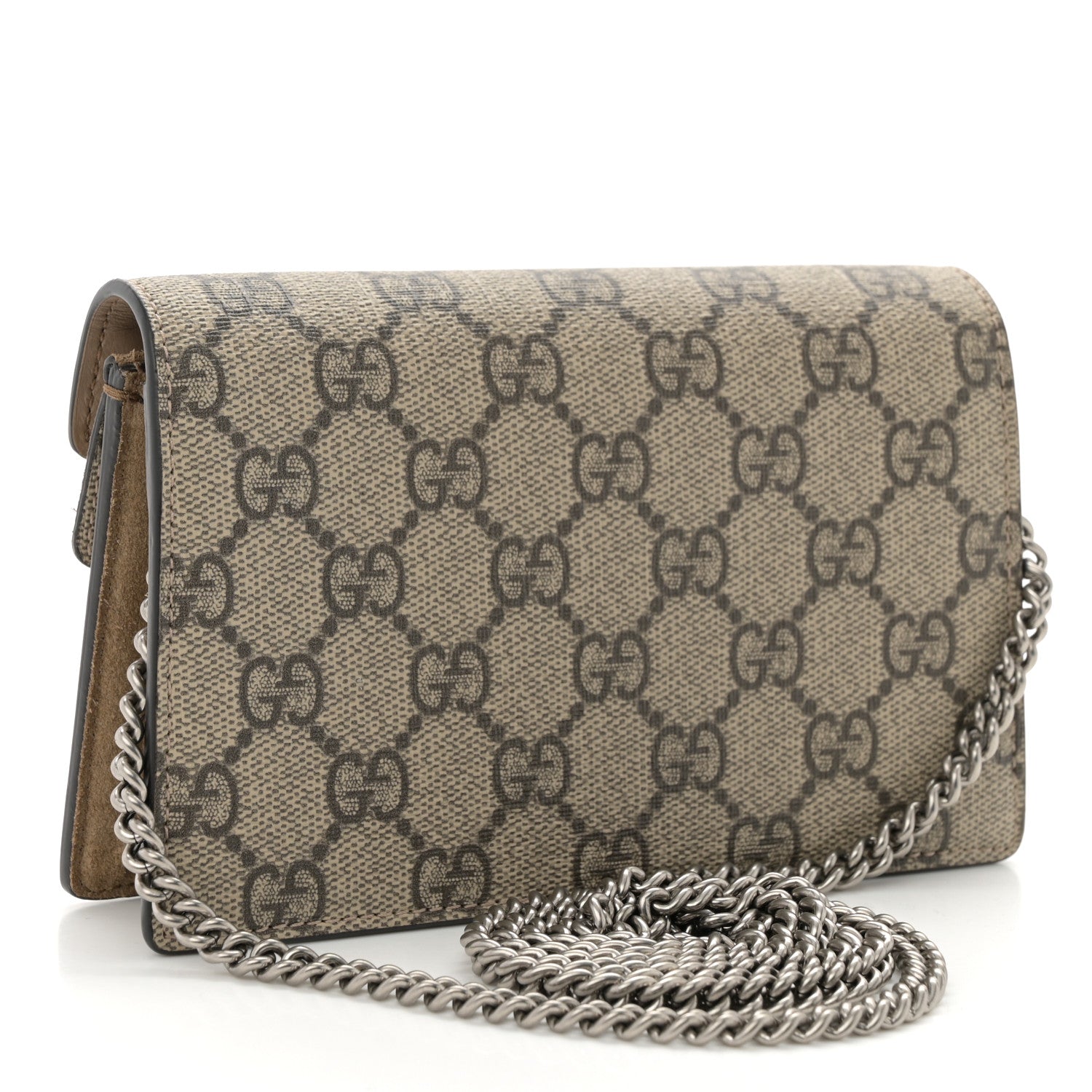GG Supreme Monogram Super Mini Dionysus Shoulder Bag Taupe