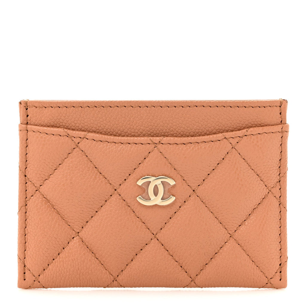 Caviar Quilted  Holder Brown