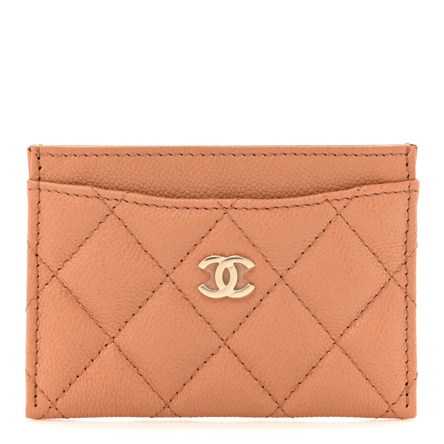 Caviar Quilted  Holder Brown