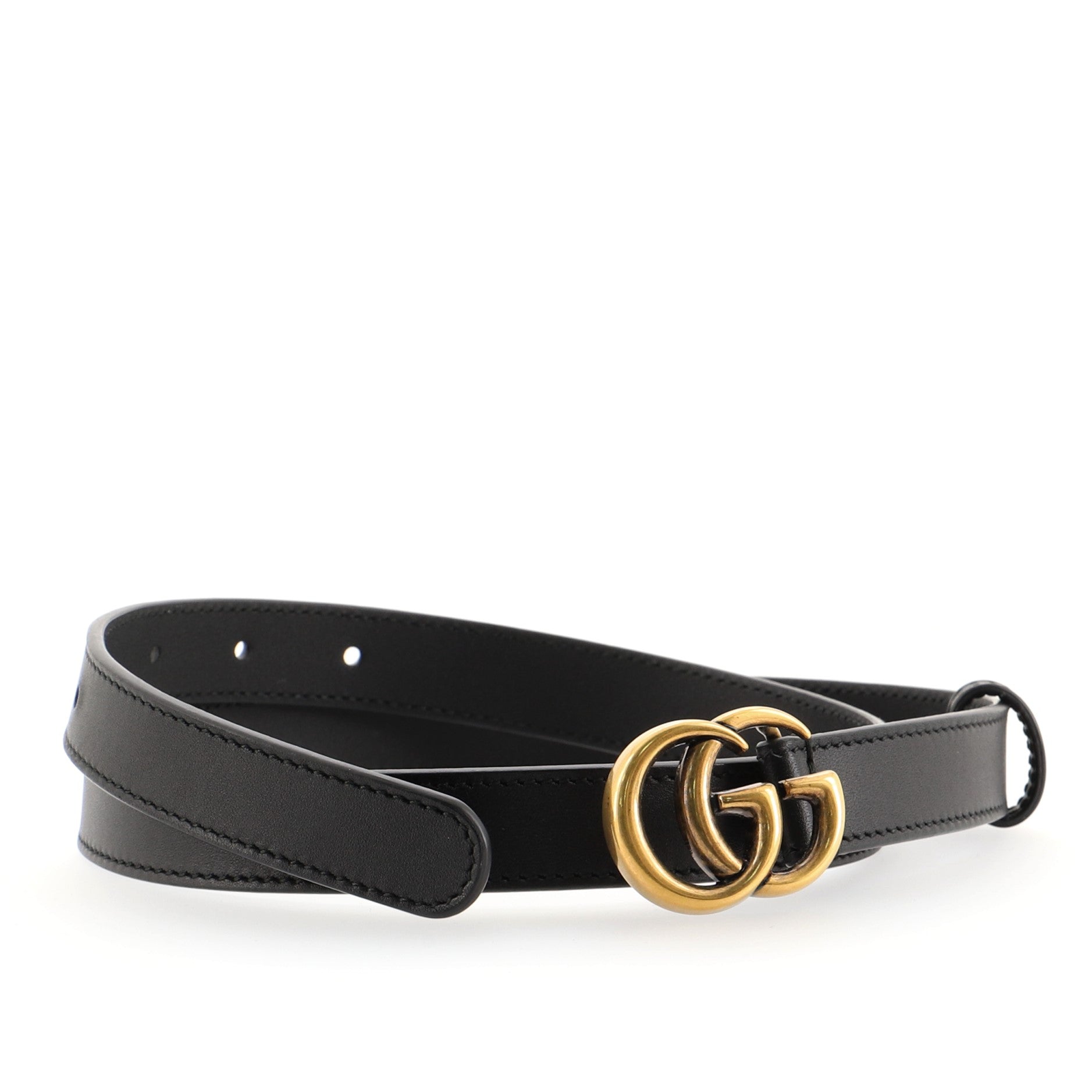 GG Marmont Belt Leather Thin 75