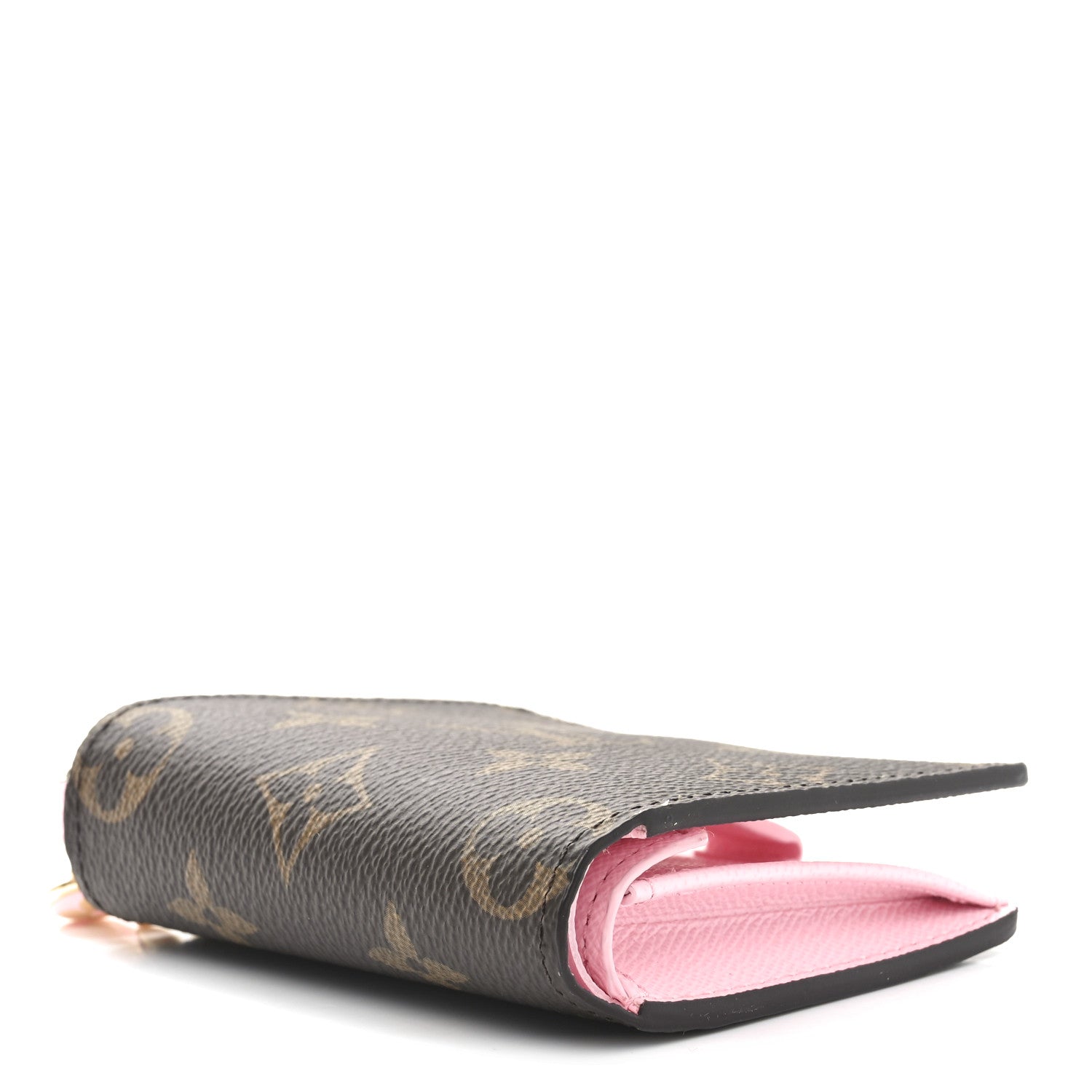 Monogram LV Charms Pocket Wallet Cotton Candy