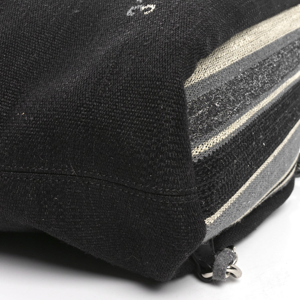 Striped Canvas Deauville Drawstring Bag