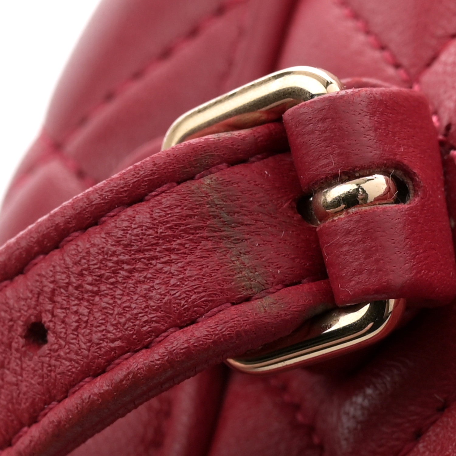 Lambskin Quilted Small Urban Spirit Backpack Red