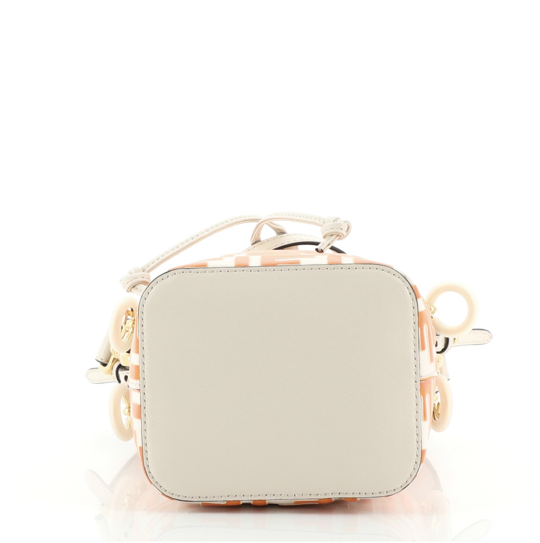 Mon Tresor Bucket Bag Zucca Embossed Leather Mini