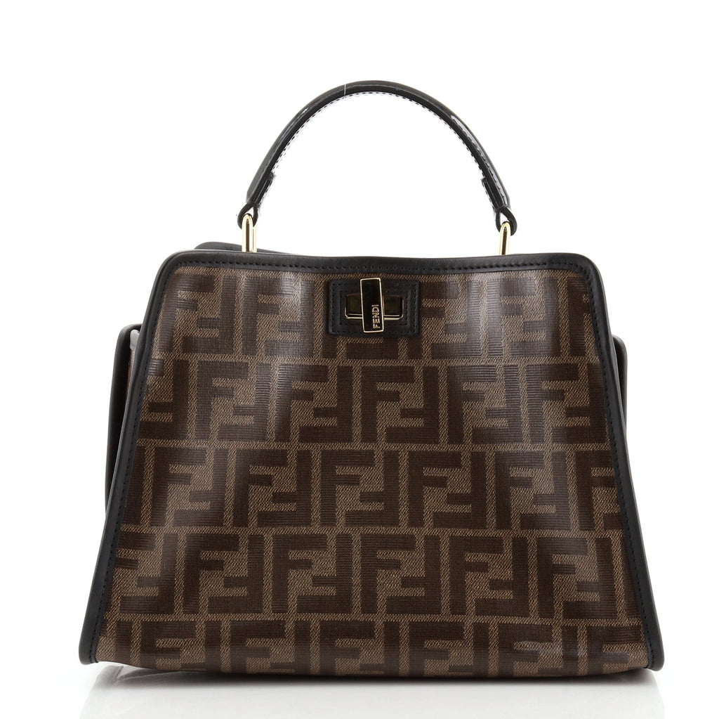 Peekaboo Defender Bag Zucca Coated Canvas and Patent Mini