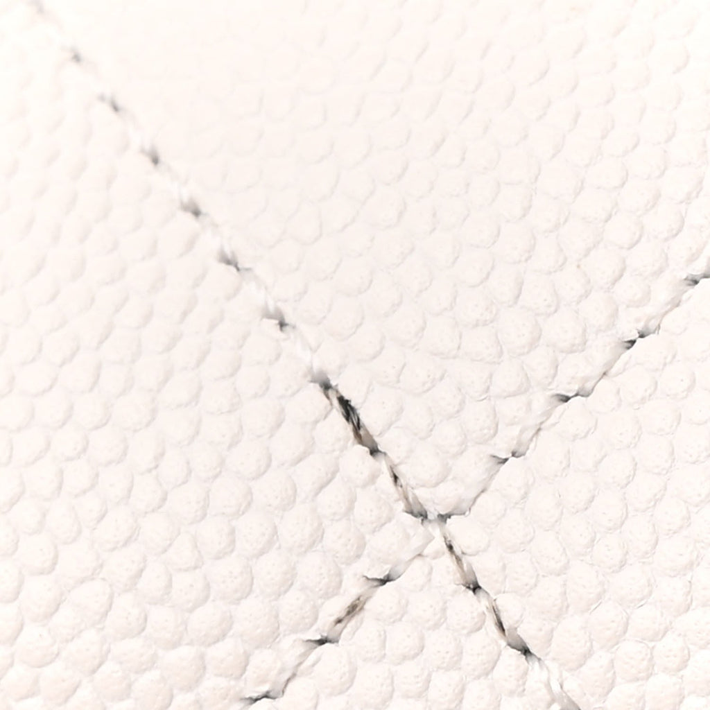 Caviar Quilted Medium Chanel 25 Handbag White