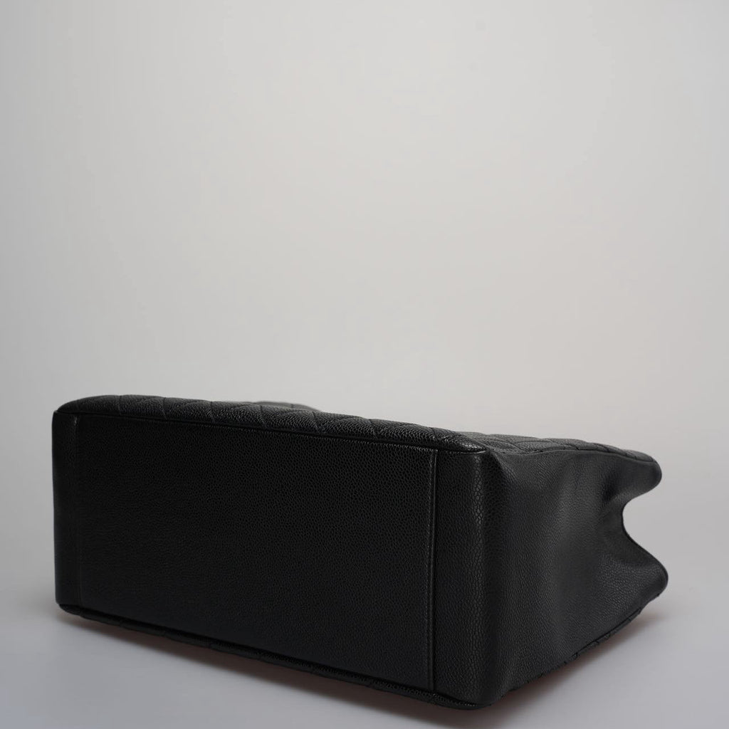 Chanel Medium Grand Shopping Tote Black GST Bag in caviar Leather with Gold Hardware from 2013