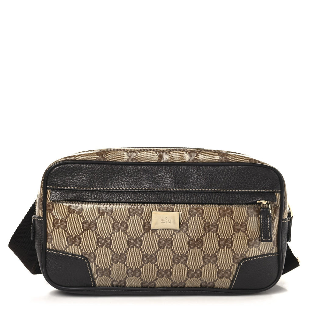 Crystal Monogram Belt Bag Brown