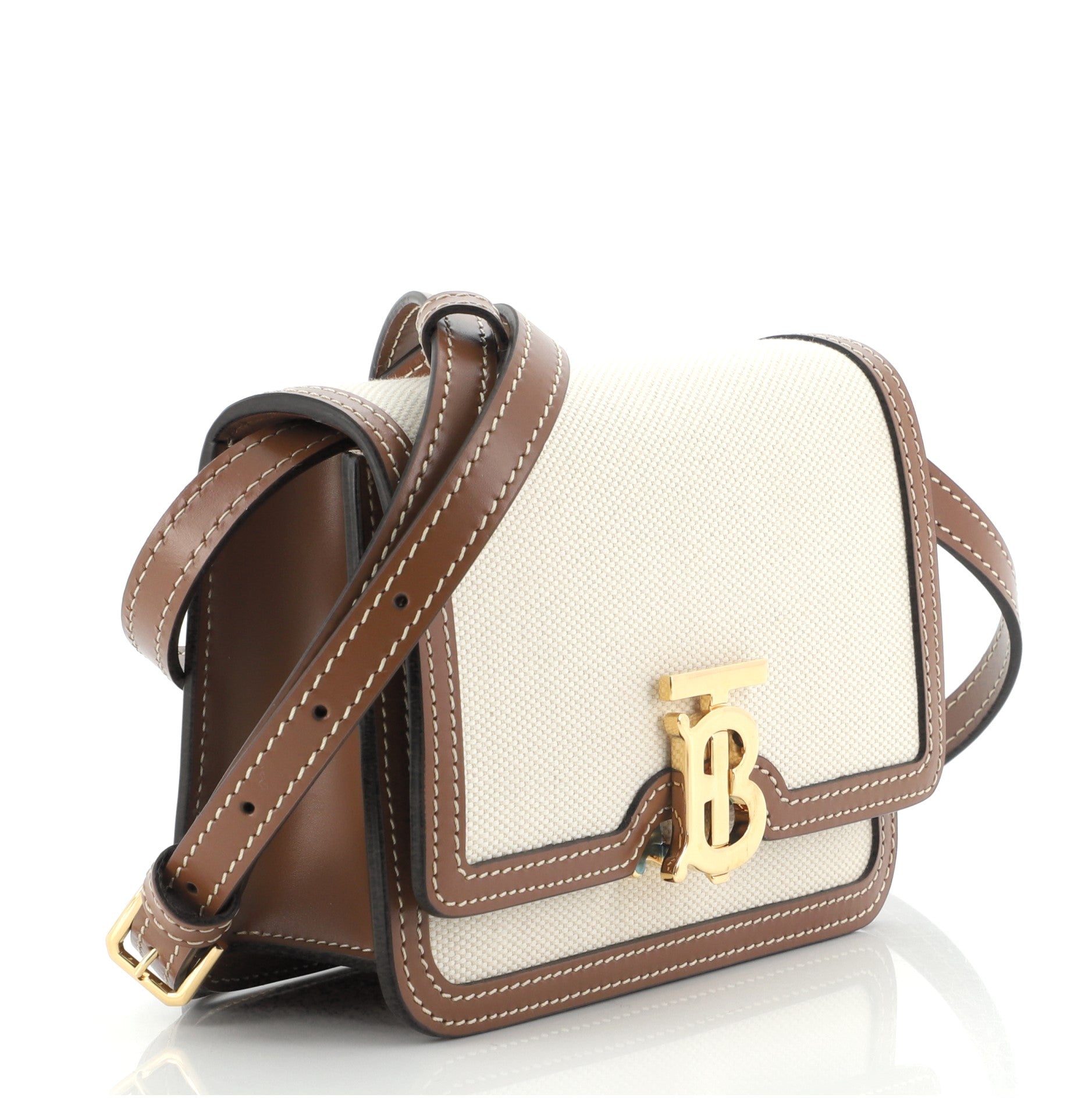 TB Flap Bag Canvas Mini