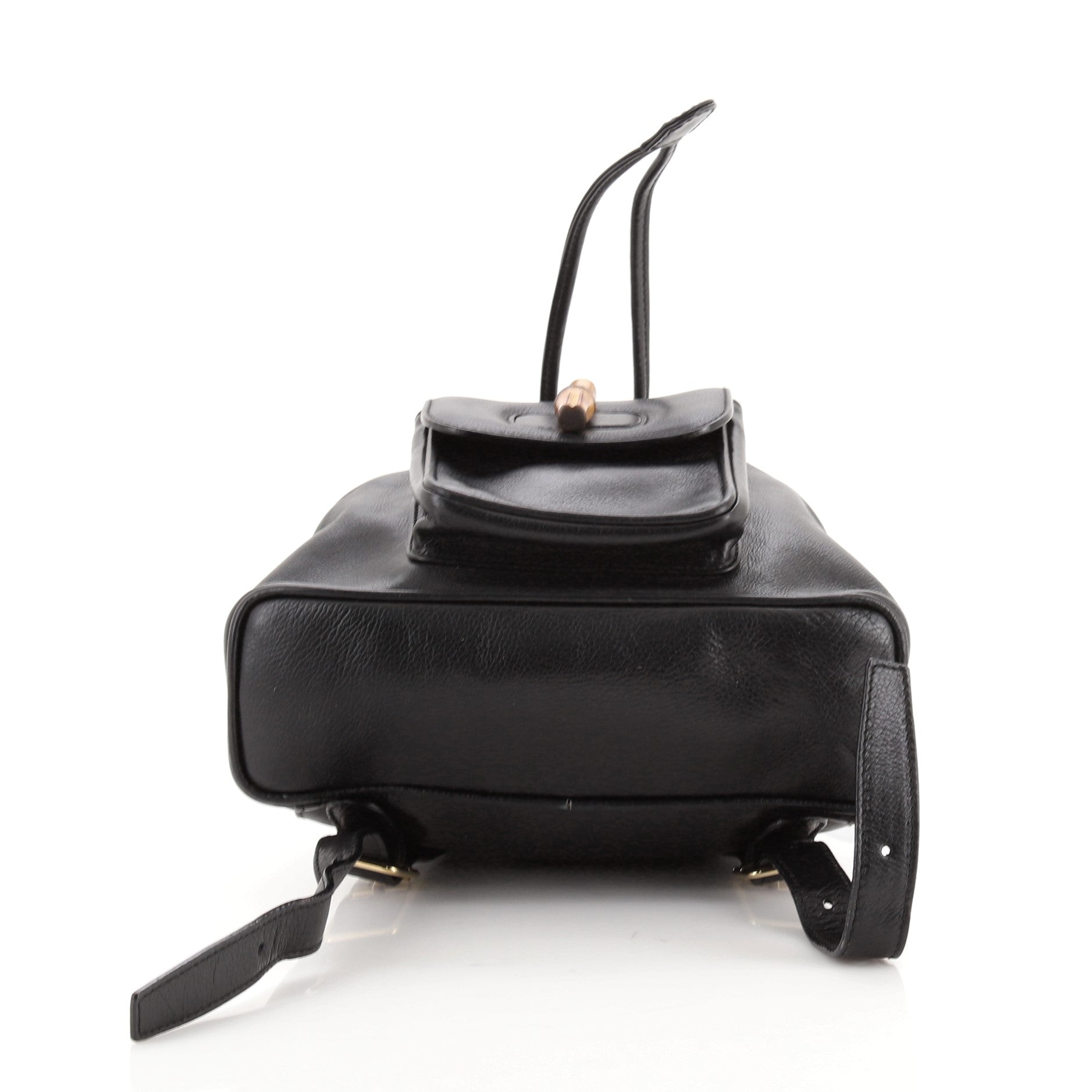 Vintage Bamboo Backpack Leather Mini