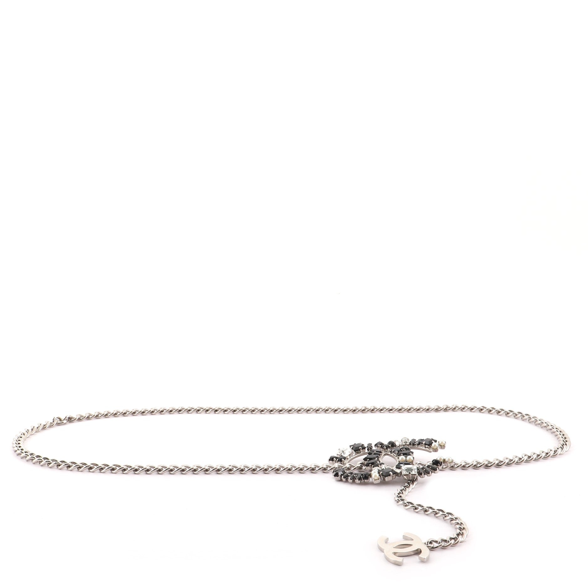 CC Chain Belt Metal and Crystals 100