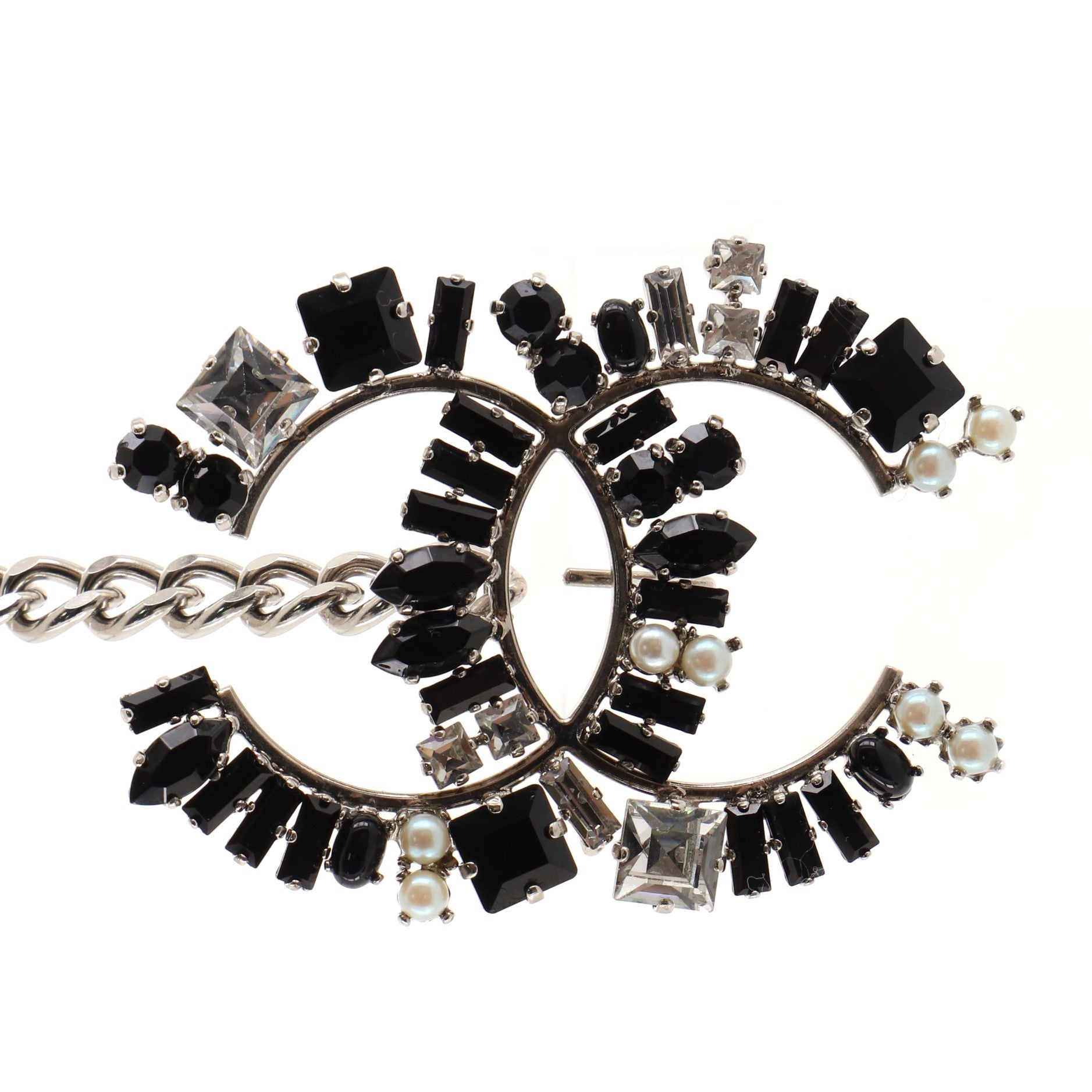 CC Chain Belt Metal and Crystals 100