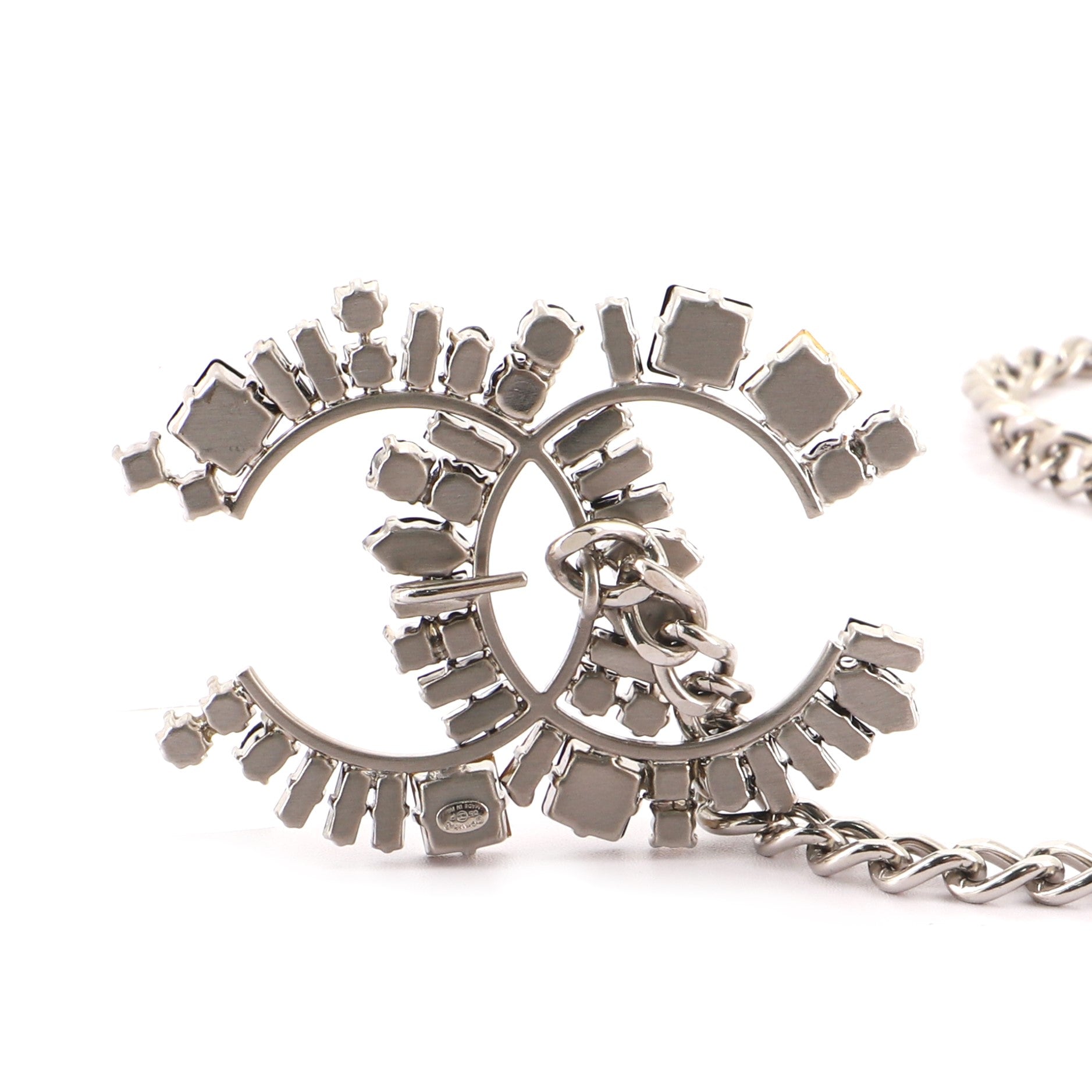 CC Chain Belt Metal and Crystals 100