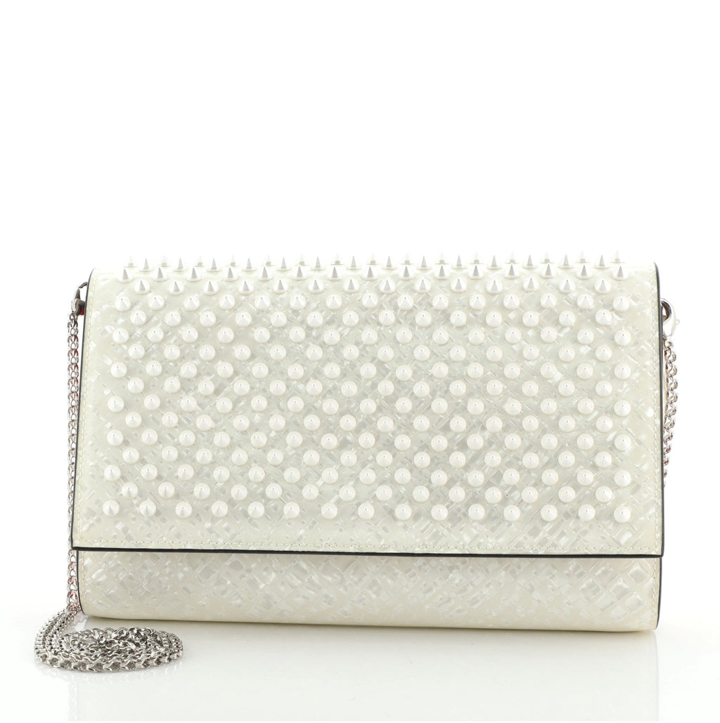 Paloma Clutch Spiked Patent