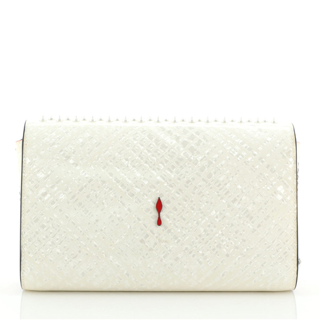 Paloma Clutch Spiked Patent