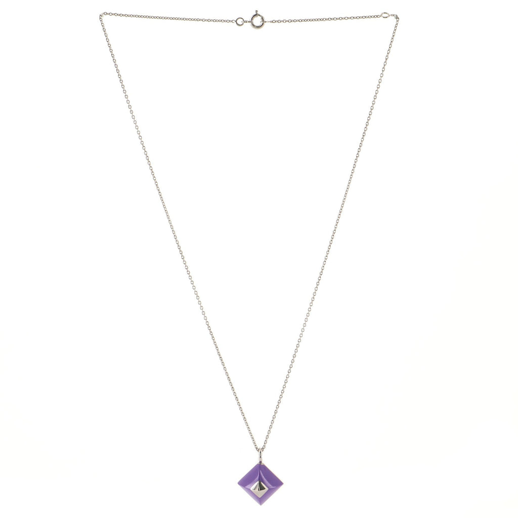 Cupidon Pendant Necklace Metal and Enamel