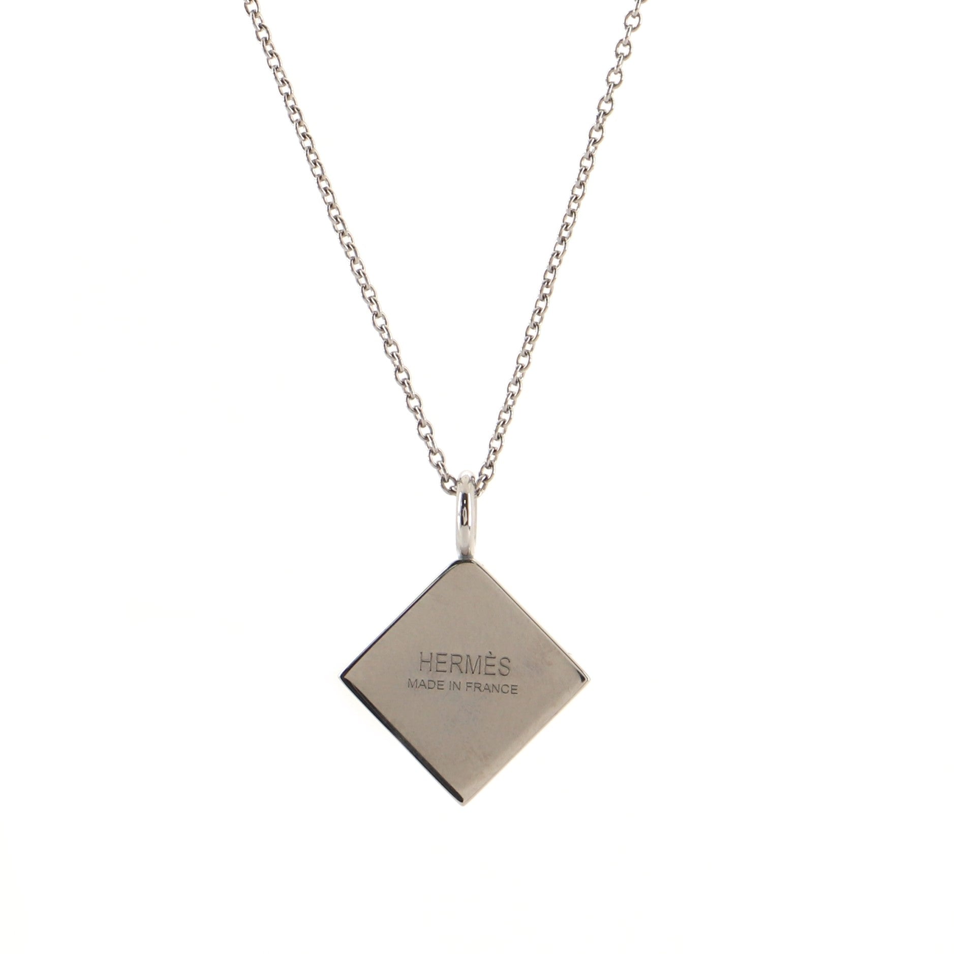 Cupidon Pendant Necklace Metal and Enamel