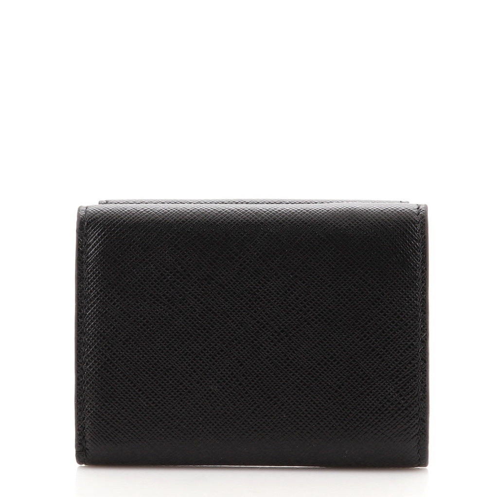 Envelope Trifold Wallet Saffiano Leather Mini