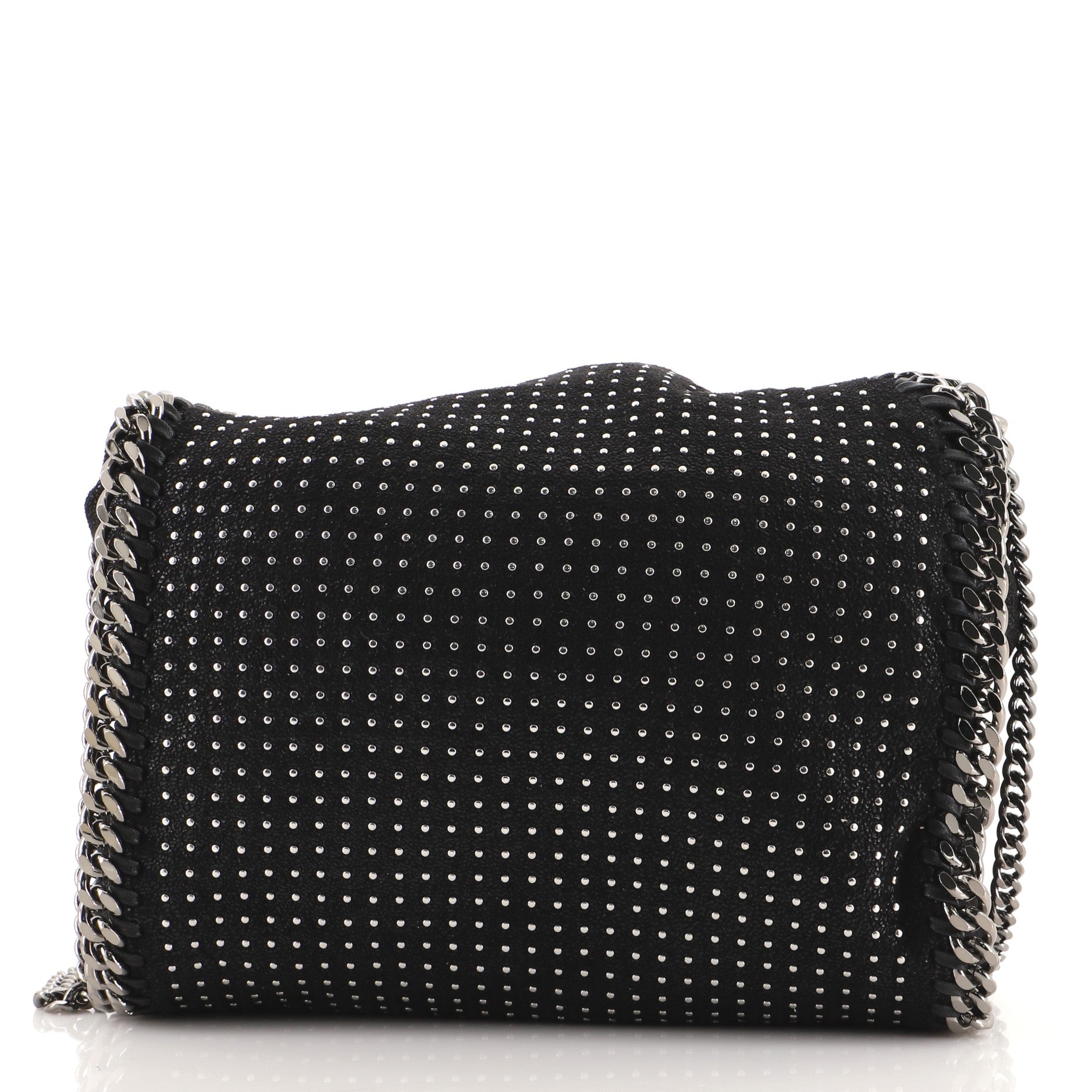 Falabella Fold Over Crossbody Bag Studded Shaggy Deer Mini