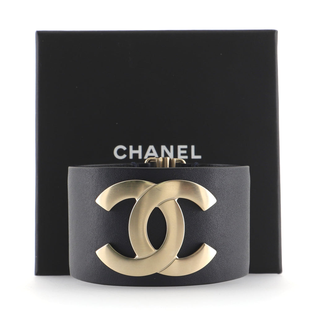 CC Cuff Bracelet Leather with Metal