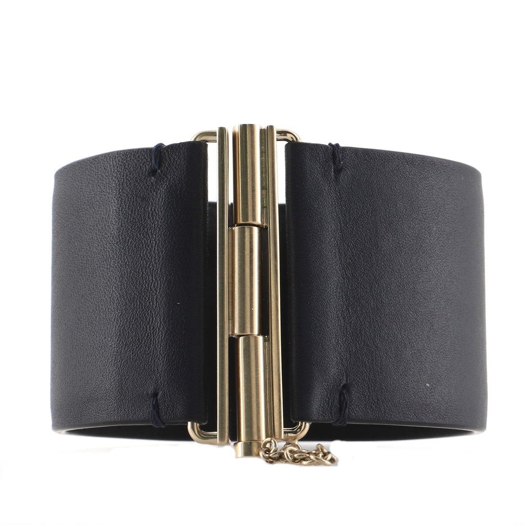 CC Cuff Bracelet Leather with Metal