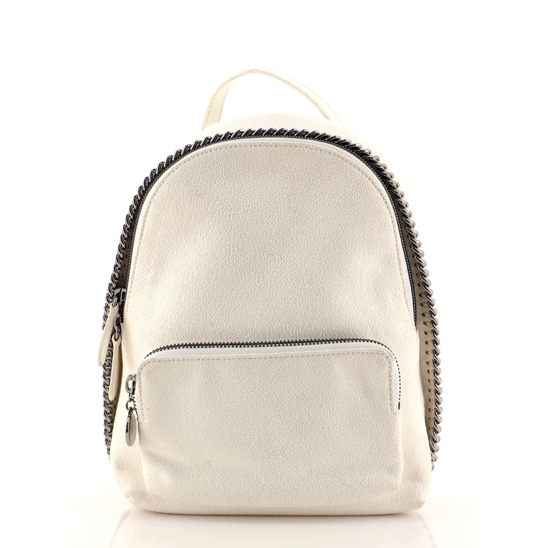 Falabella Front Zip Backpack Shaggy Deer Mini
