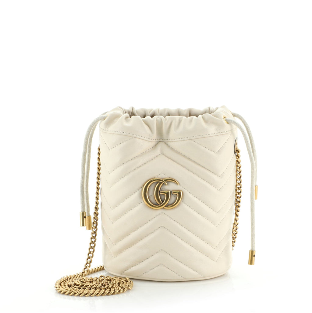 GG Marmont Bucket Bag Matelasse Leather Mini