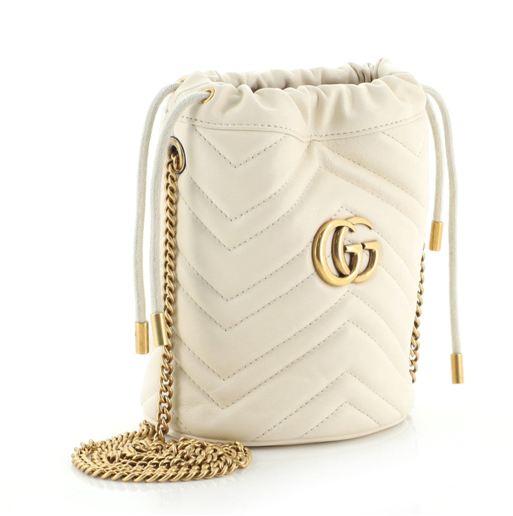 GG Marmont Bucket Bag Matelasse Leather Mini