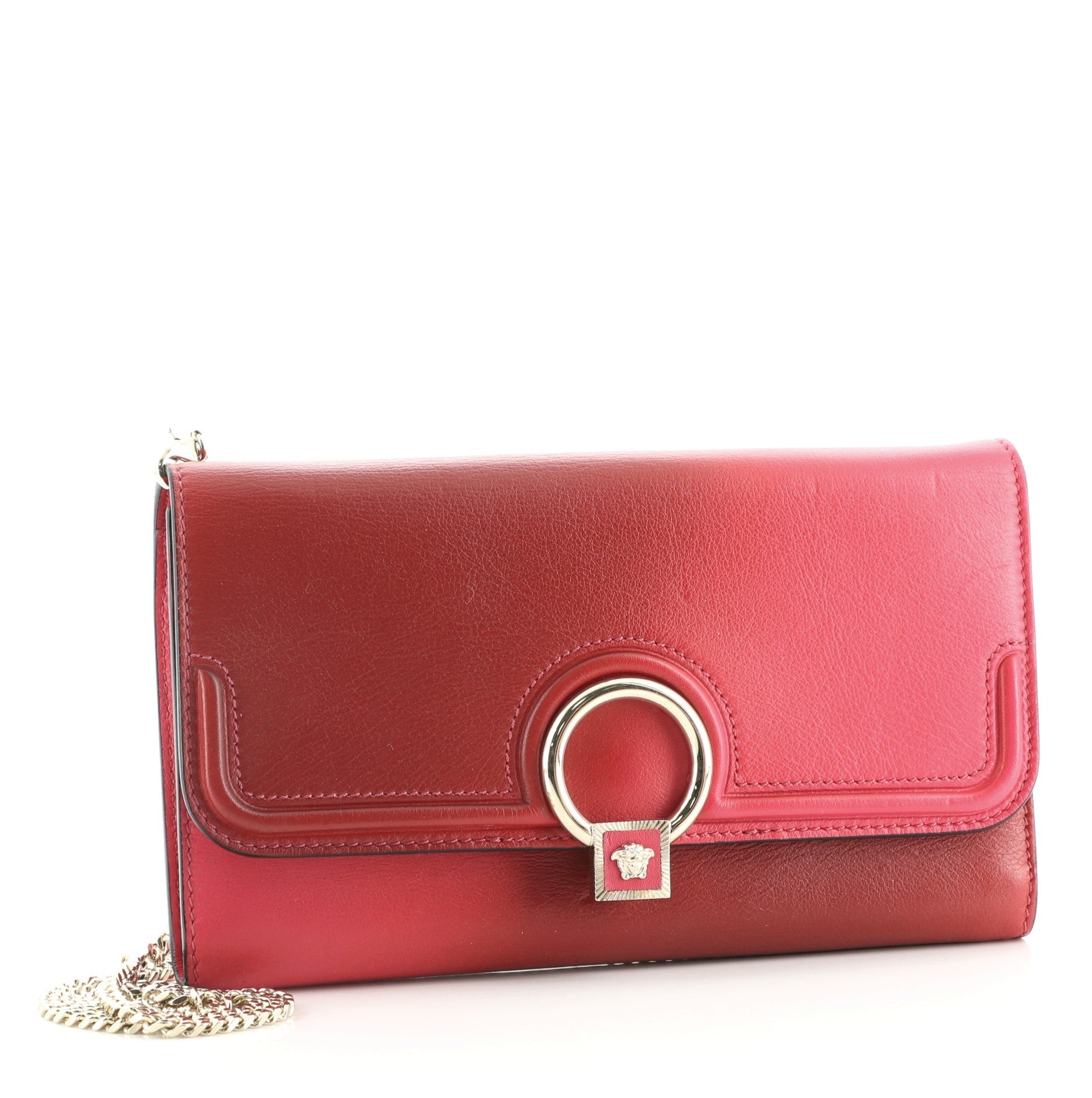 Audrey Chain Clutch Ombre Leather Small