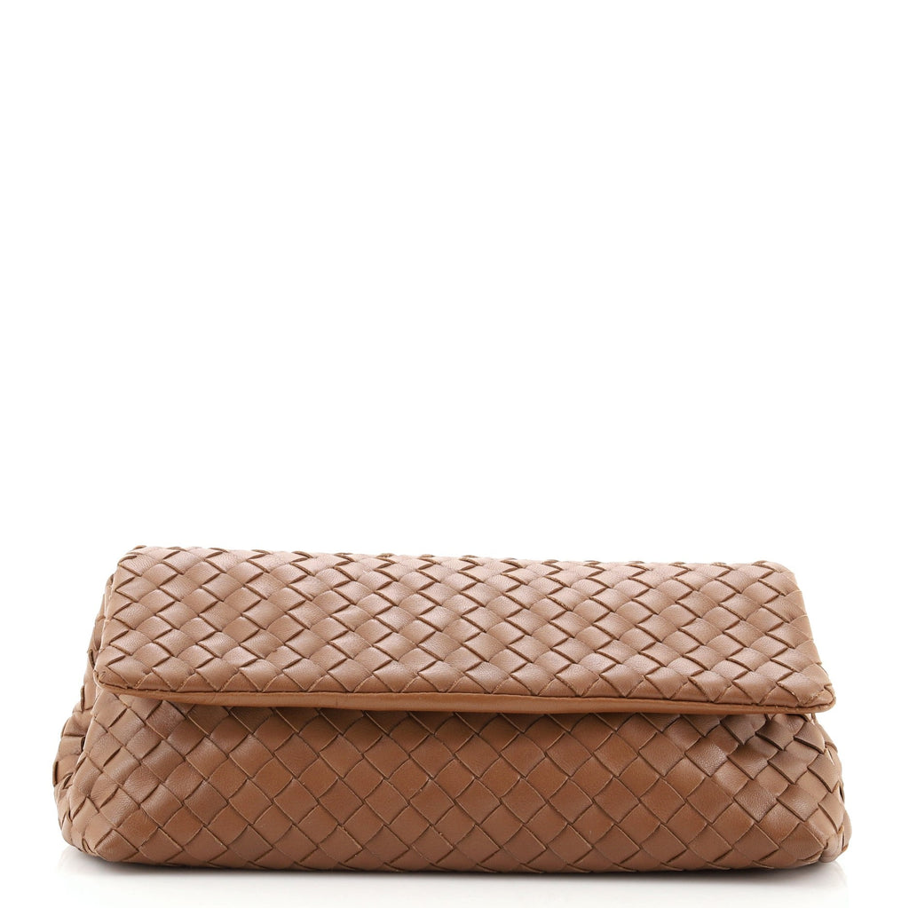 Flap Clutch Intrecciato Nappa Medium