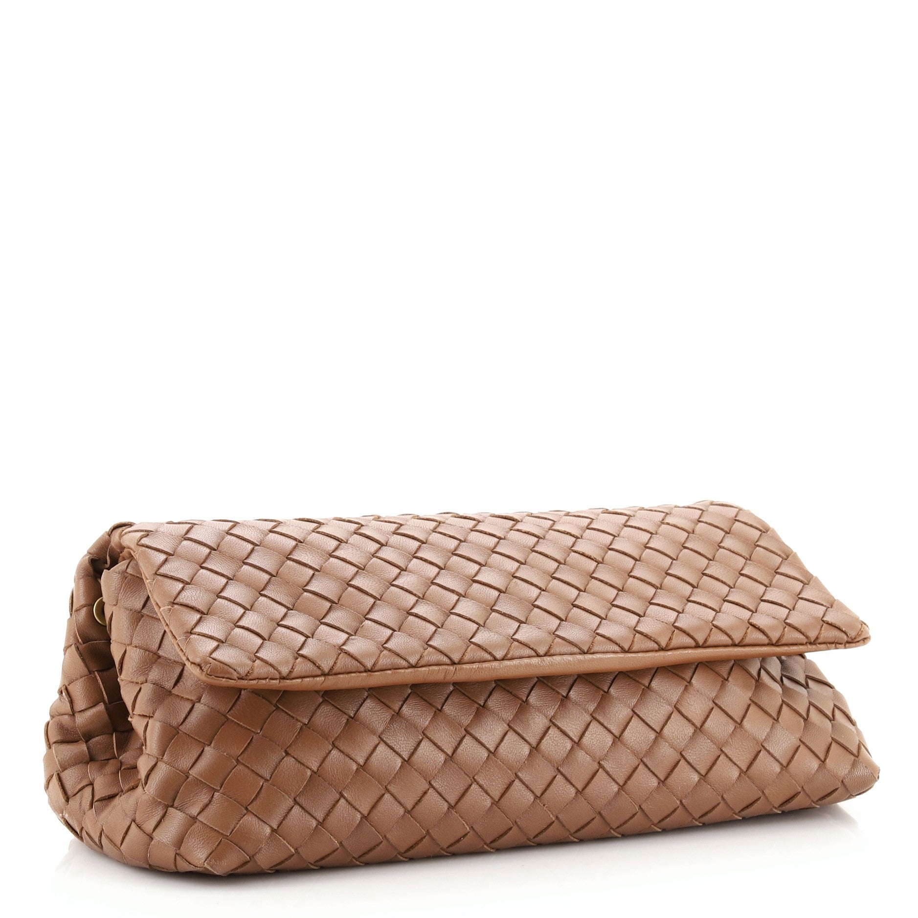 Flap Clutch Intrecciato Nappa Medium