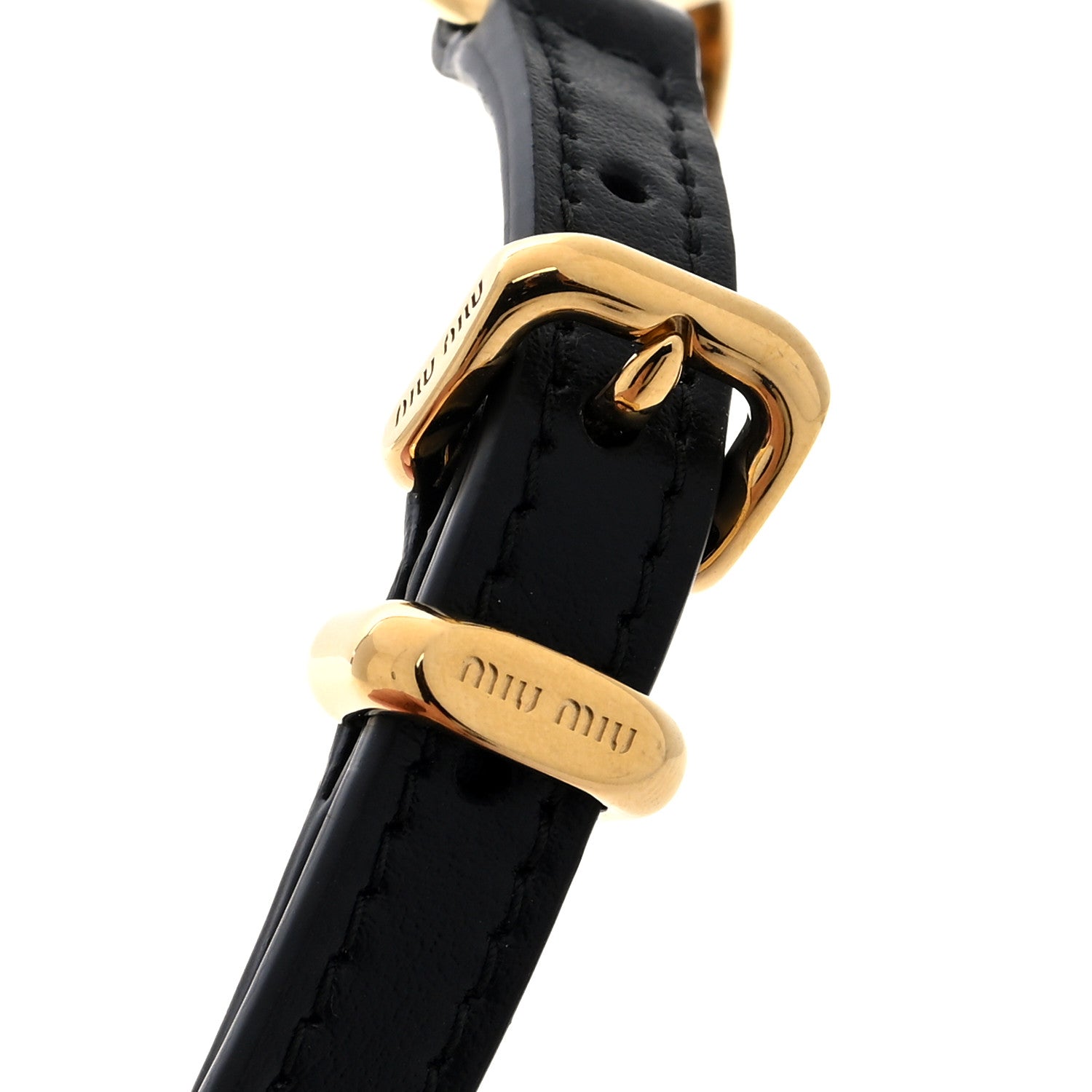 Nappa Rope Chain Logo Bag Charm Black Baltico