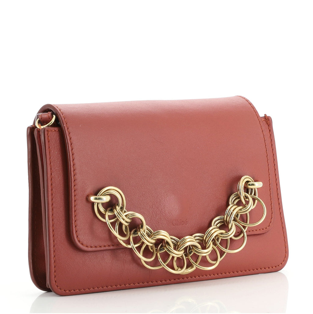 Drew Bijou Clutch Leather