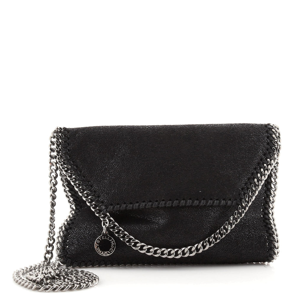 Falabella Fold Over Flap Crossbody Bag Shaggy Deer Mini