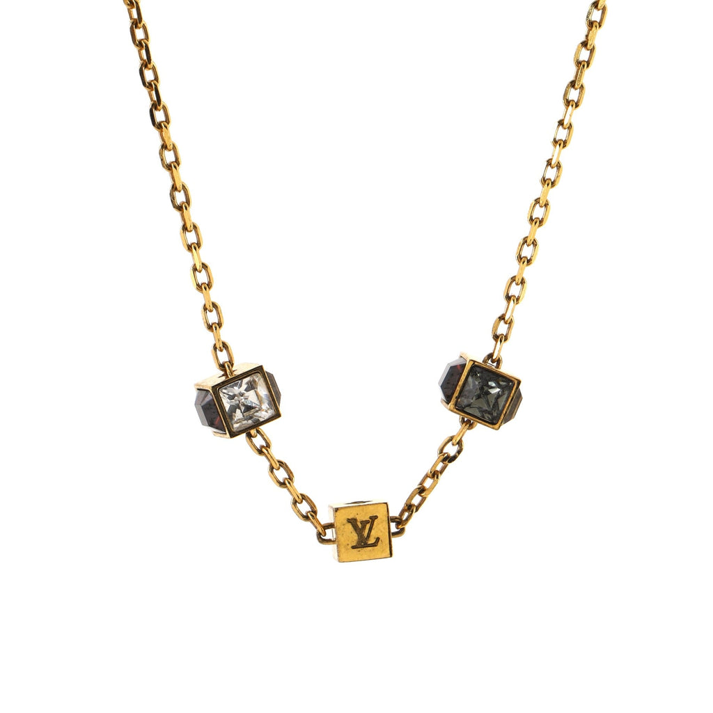 Gamble Short Necklace Metal with Crystal
