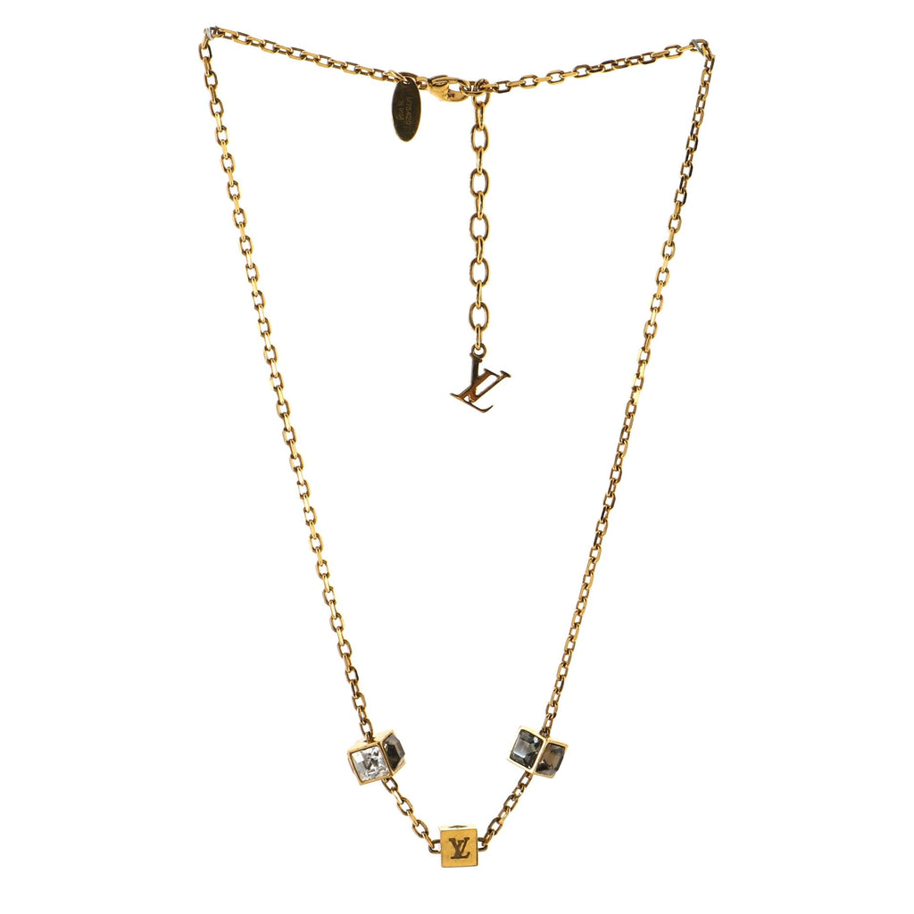 Gamble Short Necklace Metal with Crystal