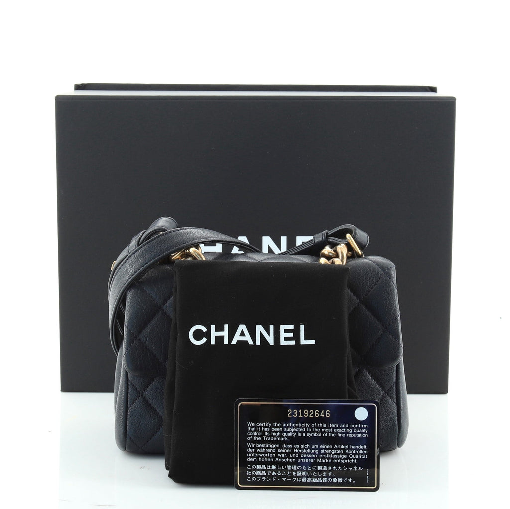 Trapezio Flap Bag Quilted Sheepskin Mini
