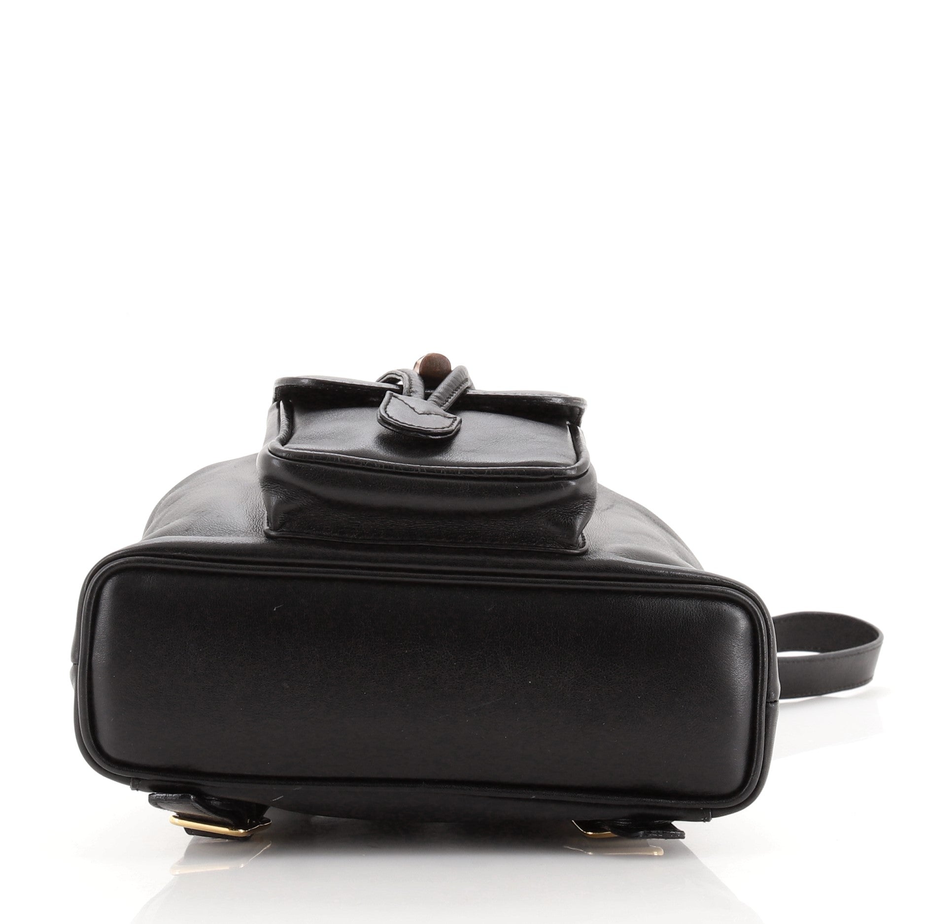 Vintage Bamboo Backpack Leather Mini