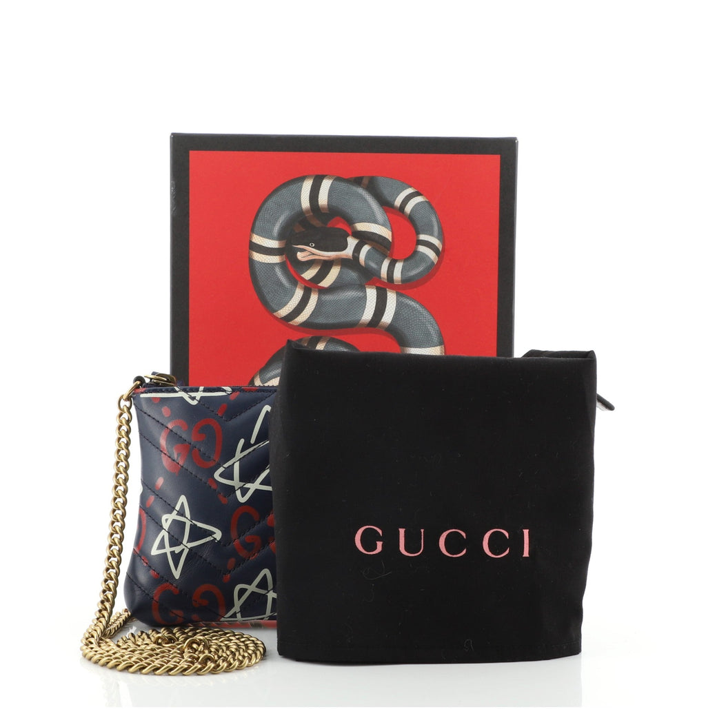 GG Marmont Chain Shoulder Bag GucciGhost Matelasse Leather Mini