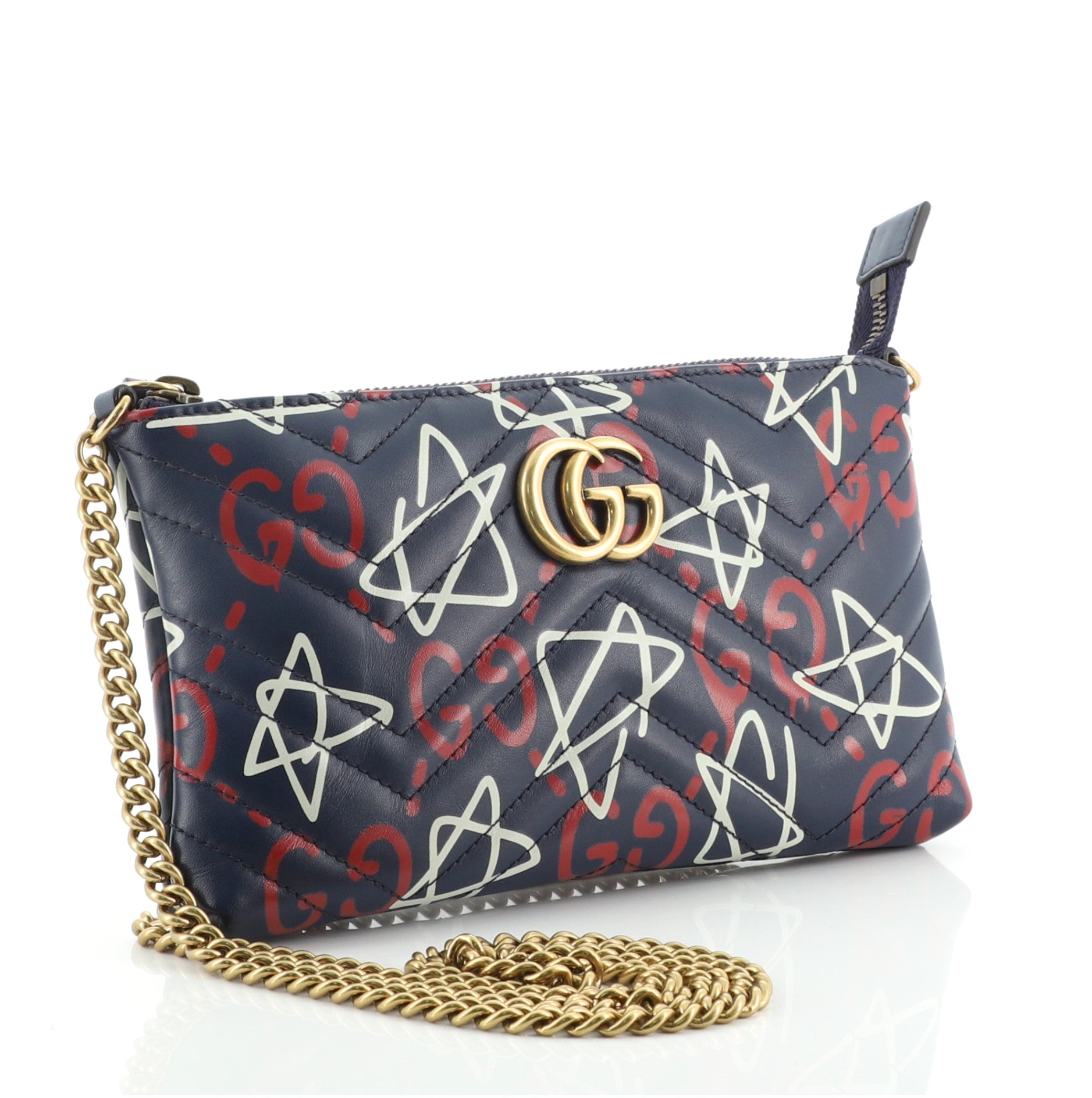 GG Marmont Chain Shoulder Bag GucciGhost Matelasse Leather Mini