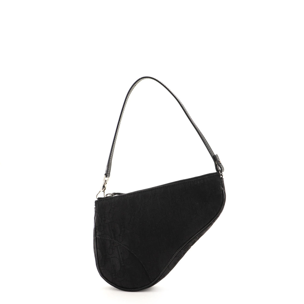 Vintage Saddle Bag Diorissimo Canvas Mini