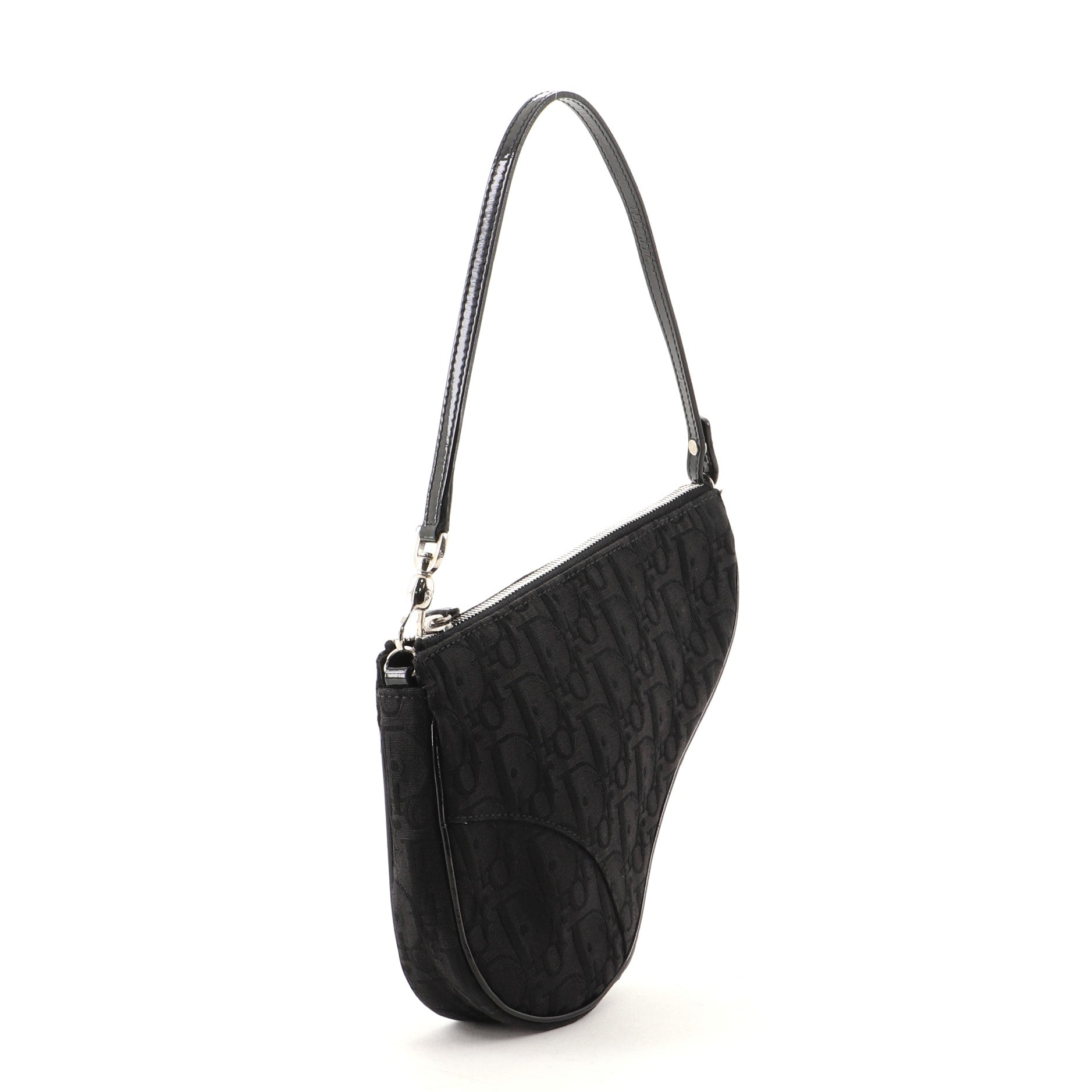 Vintage Saddle Bag Diorissimo Canvas Mini