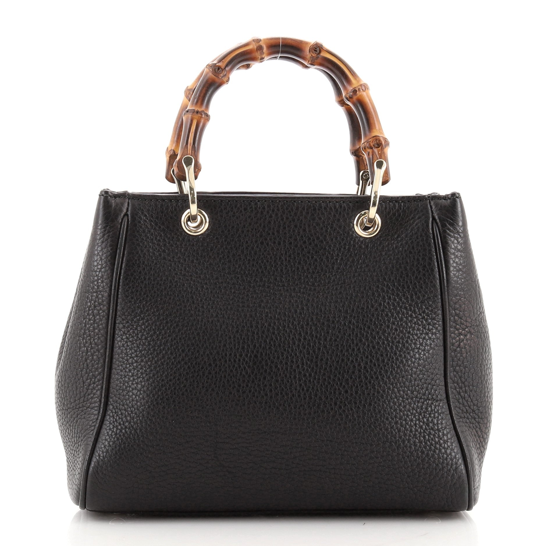 Bamboo Shopper Tote Leather Mini